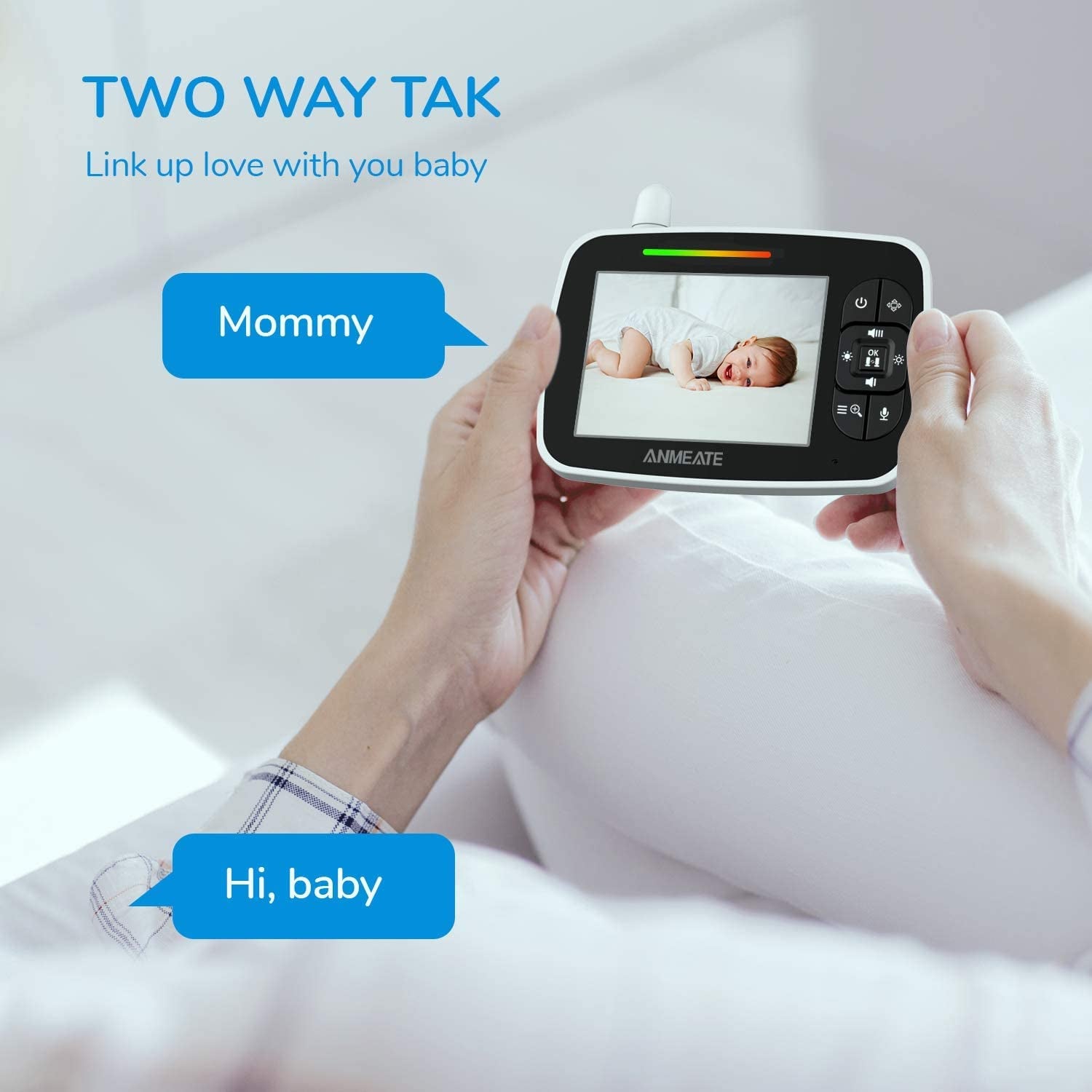 Video Baby Monitor with Remote Pan-Tilt-Zoom Camera – Stay Close, Day or Night!