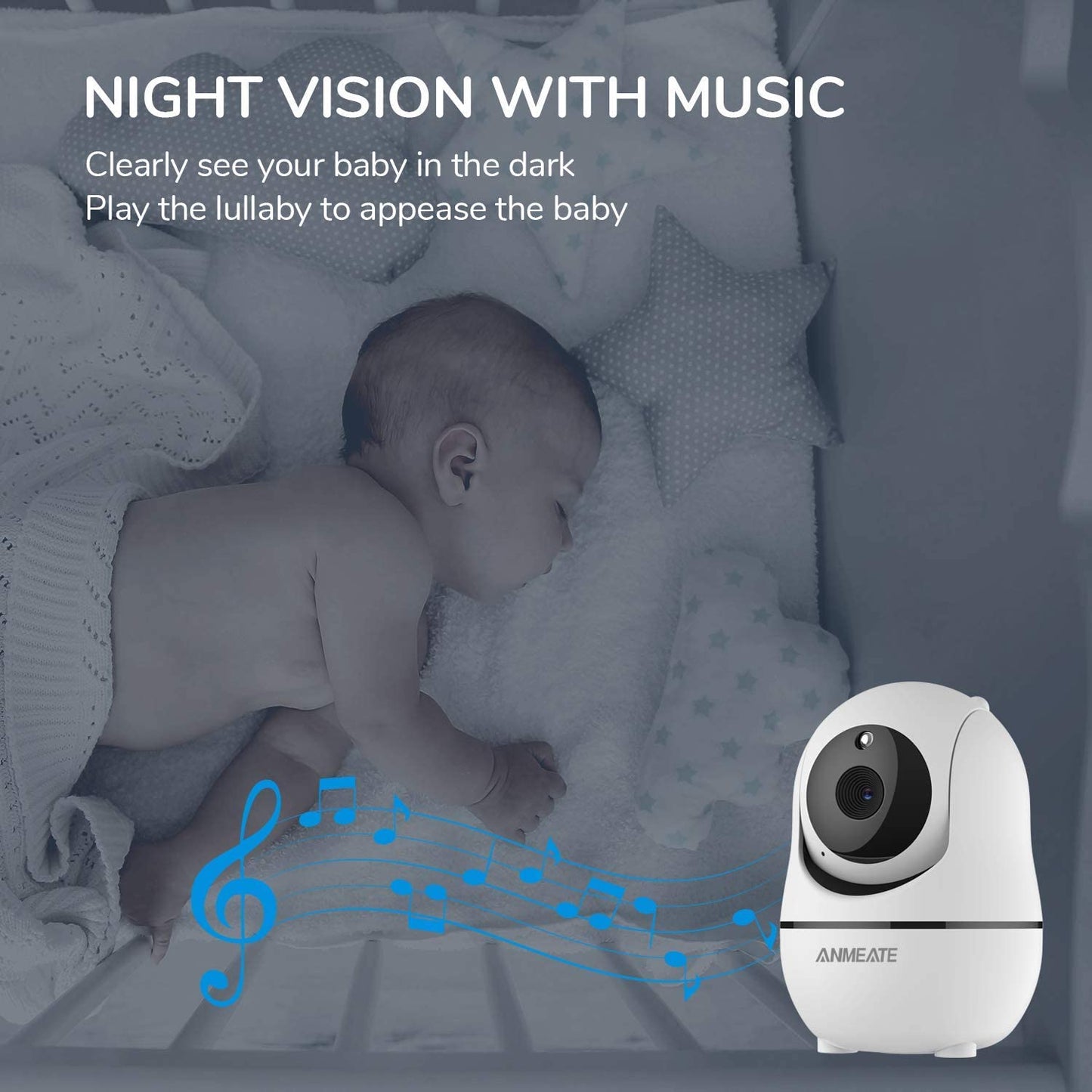 Video Baby Monitor with Remote Pan-Tilt-Zoom Camera – Stay Close, Day or Night!