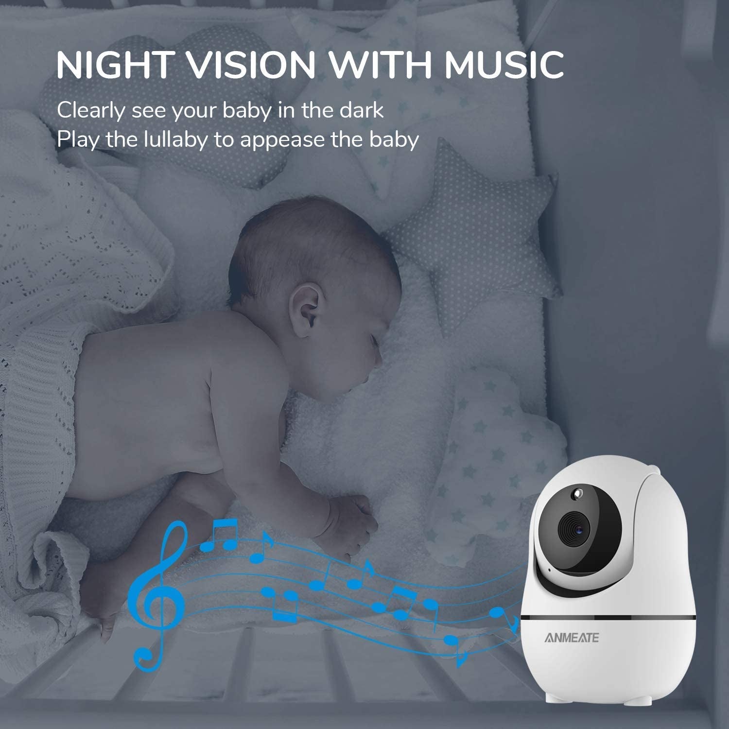 Video Baby Monitor with Remote Pan-Tilt-Zoom Camera – Stay Close, Day or Night!