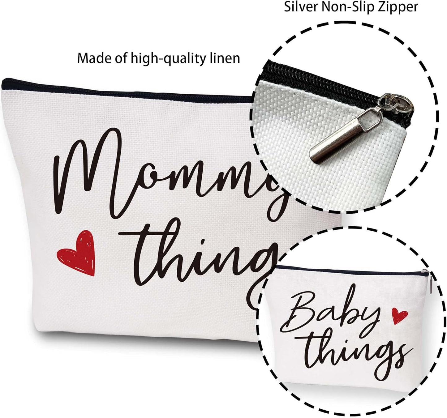 Mommy and Baby Canvas Pouch Set – The Perfect Gift for Expecting Moms