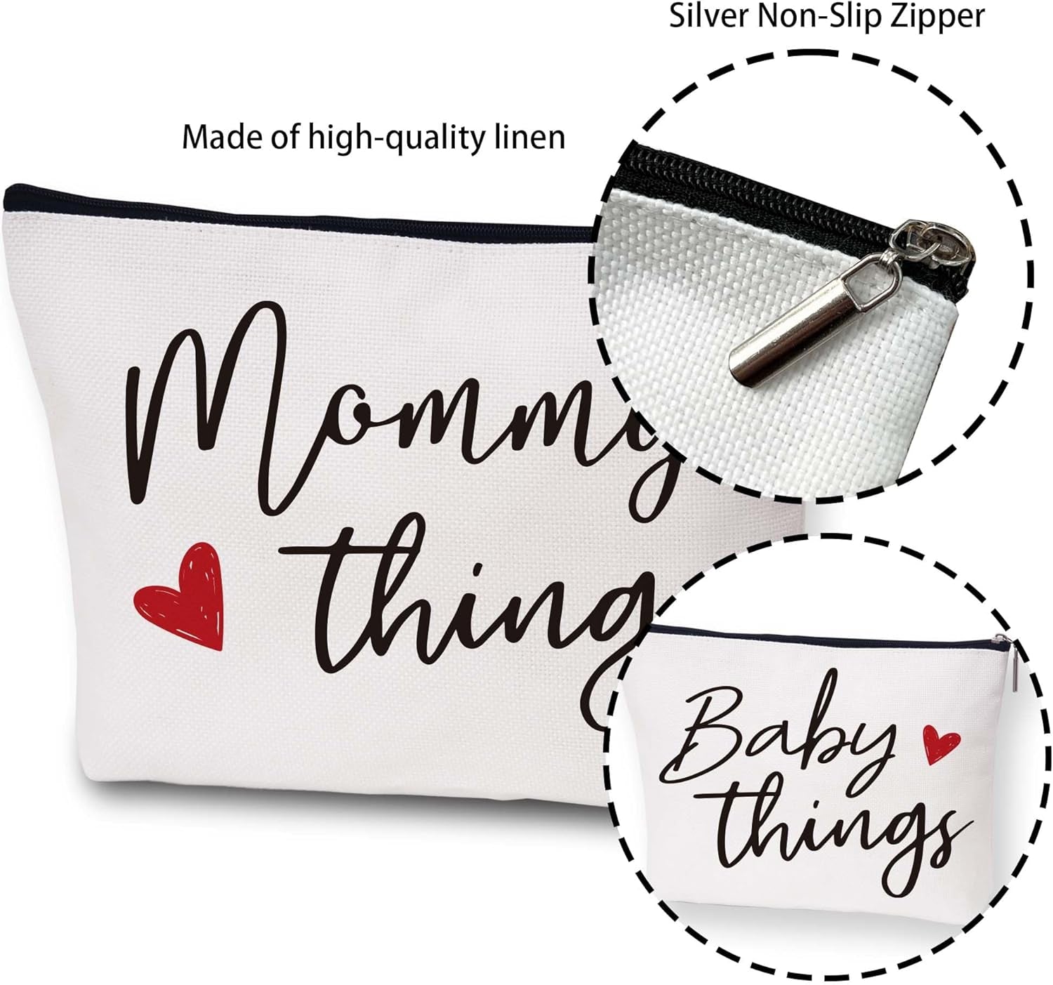 Mommy and Baby Canvas Pouch Set – The Perfect Gift for Expecting Moms