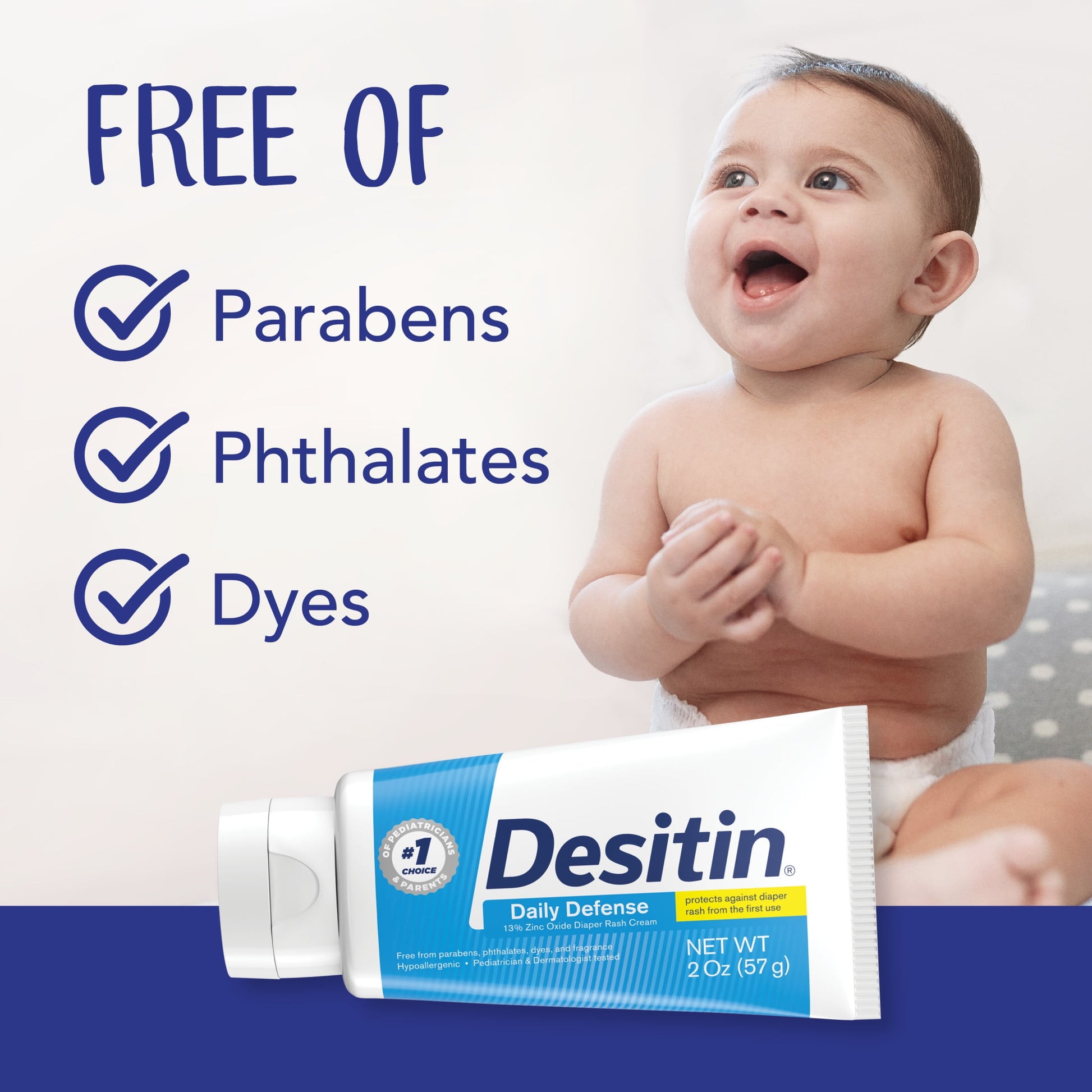 Daily Defense Baby Diaper Rash Cream with Zinc Oxide – Gentle Protection for Delicate Skin