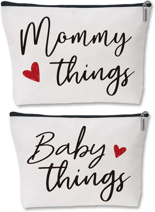 Mommy and Baby Canvas Pouch Set – The Perfect Gift for Expecting Moms