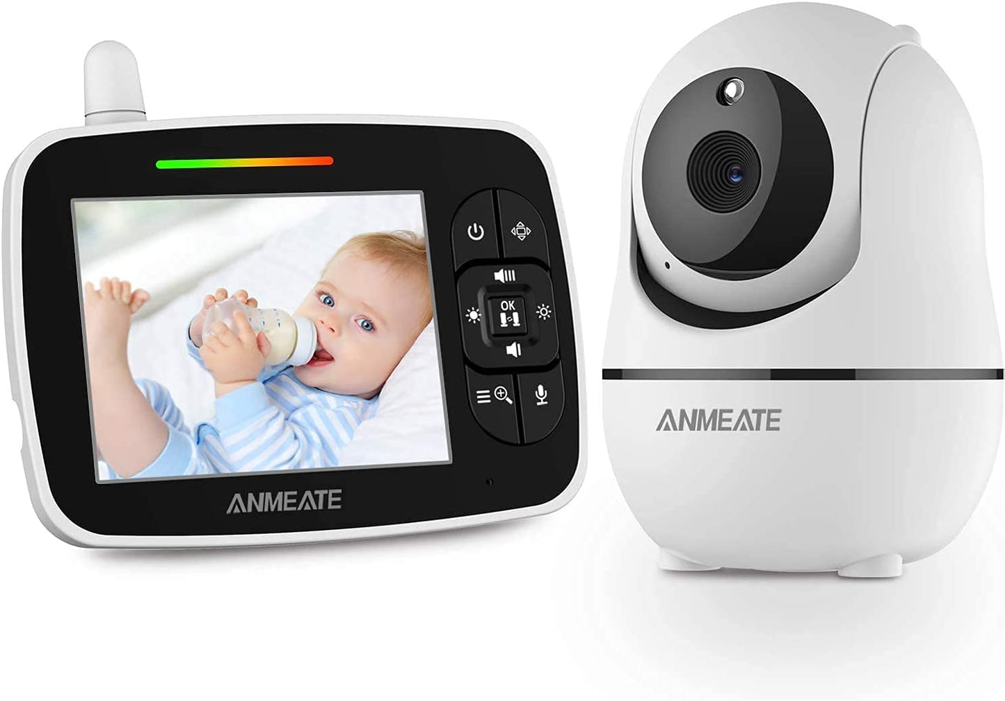 Video Baby Monitor with Remote Pan-Tilt-Zoom Camera – Stay Close, Day or Night!